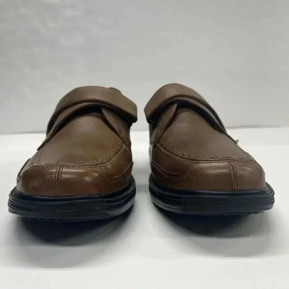 Dr. Comfort Frank Mens Diabetic Orthopedic Shoes Size 9.5 WIDE Hook & Loop Brown main image 9